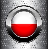 Poland flag button N2