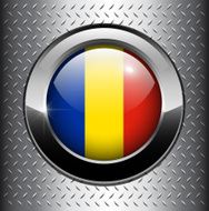 Flag of Romania button