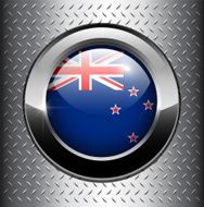 Flag of New Zealand button