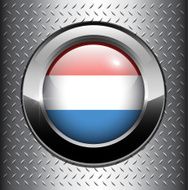 Luxembourg flag button N2