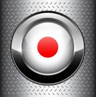 Japan Flag Button N3