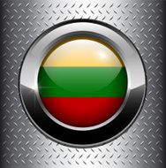 Lithuania flag button N2