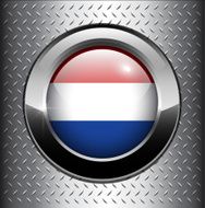 Holland flag button