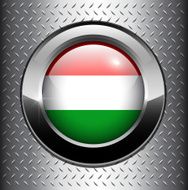Flag of Hungary button