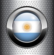 Argentina flag button N3