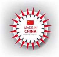 Made in CHINA Chinese seal Flag (Vector)