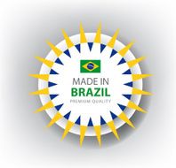 Made in Brazil Brazilian seal Flag (Vector) N2