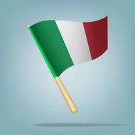 italian flag vector illustration
