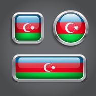 Azerbaijan flag buttons