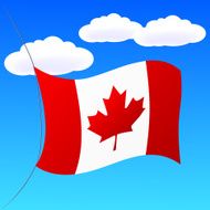 Canada Flag In the Sky