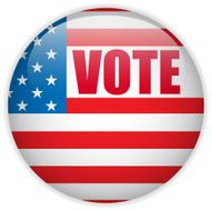 United States Election Vote Button N2