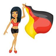 Woman with flag N2