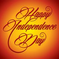 Creative calligraphy of text Happy Independence Day