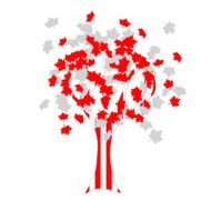 canadian flag tree