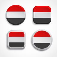 Yemen flag buttons