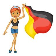 Woman with flag N3