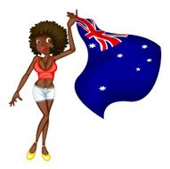 Woman with flag N4