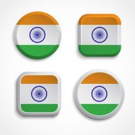 India flag buttons