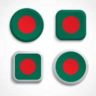 Bangladesh flag buttons