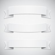 White Banners and Ribbons