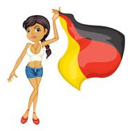 Woman with flag N5