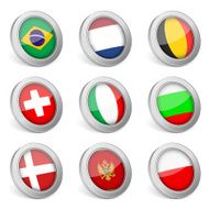 3D national flag icon