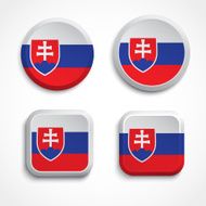 Slovakia flag buttons