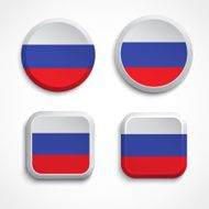 Russia flag buttons