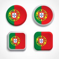 Portugal flag buttons
