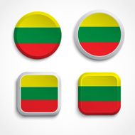 Lithuania flag buttons