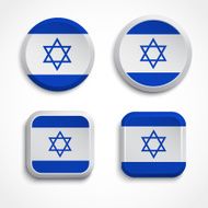 Israel flag buttons
