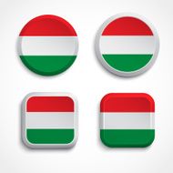 Hungary flag buttons