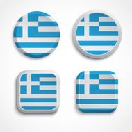Greece flag buttons