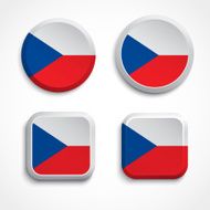 Czech flag buttons