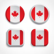 Canada flag buttons