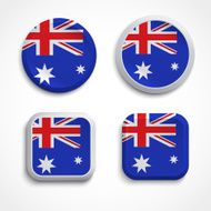 Australia flag buttons N2
