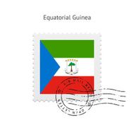 Equatorial Guinea Flag Postage Stamp