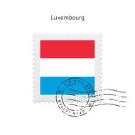 Luxembourg Flag Postage Stamp