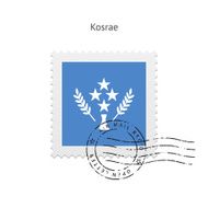 Kosrae Flag Postage Stamp