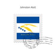 Johnston Atoll Flag Postage Stamp