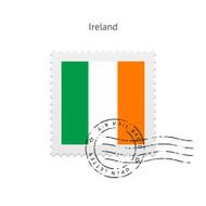 Ireland Flag Postage Stamp
