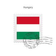Hungary Flag Postage Stamp
