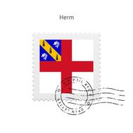 Herm Flag Postage Stamp