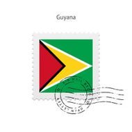 Guyana Flag Postage Stamp