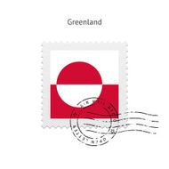 Greenland Flag Postage Stamp