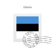 Estonia Flag Postage Stamp