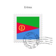 Eritrea Flag Postage Stamp