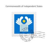 Commonwealth of Independent States Flag Postage Stamp