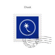Chuuk Flag Postage Stamp