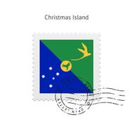 Christmas Island Flag Postage Stamp